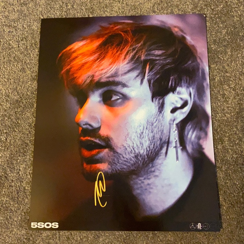 Signed Michael Clifford poster